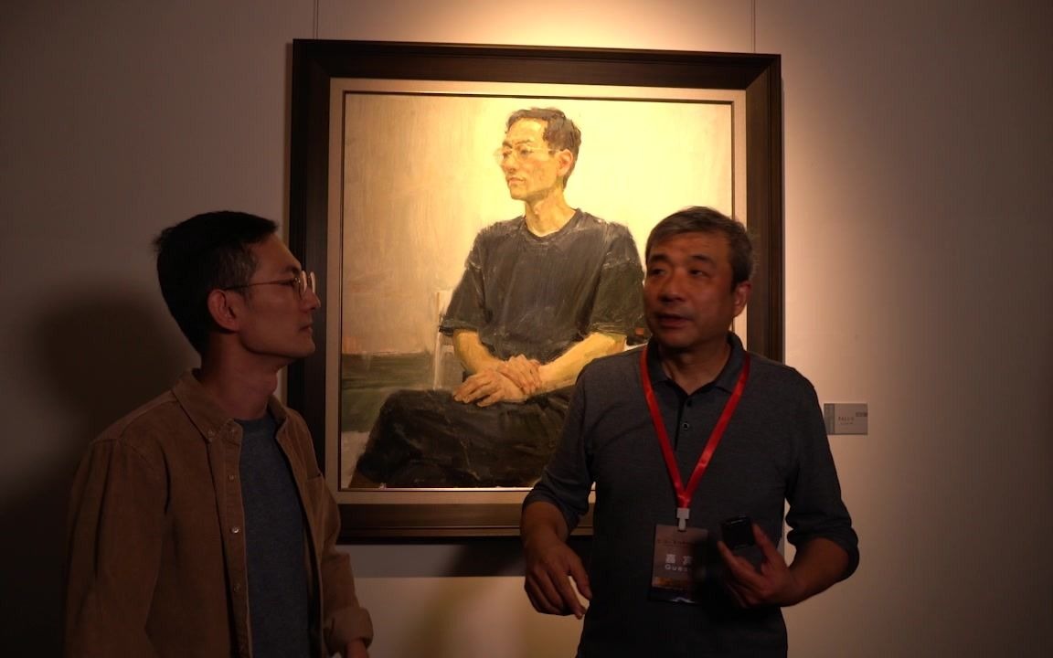 国美教授六人油画展,何红舟等艺术家现场导览,学习大触的创作灵感哔哩哔哩bilibili