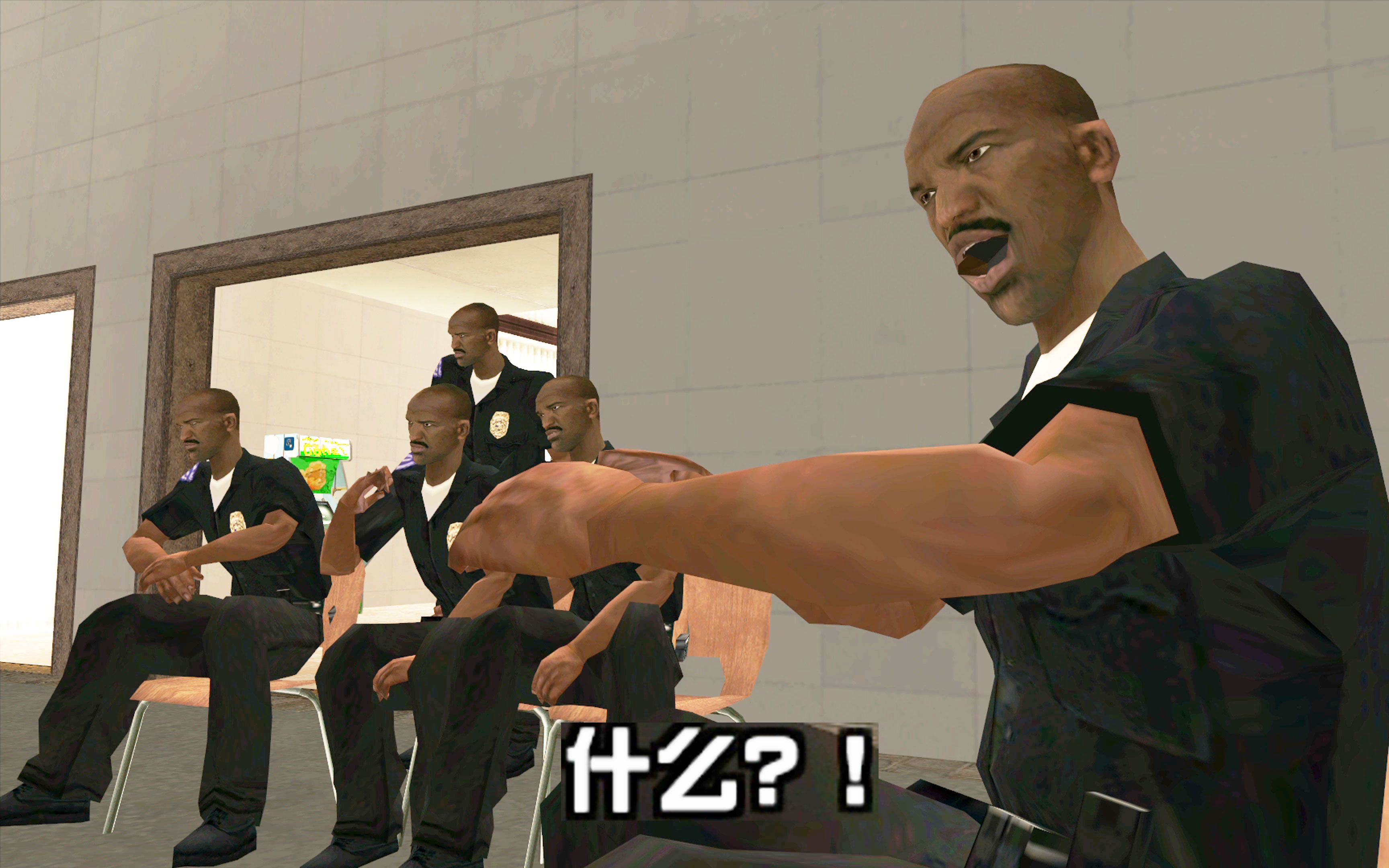 【gtasa】在看电视直播的屑汤普尼们