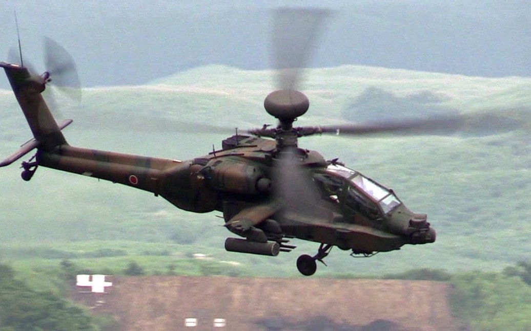 【陆上自卫队】AH64D“长弓阿帕奇”的M230 30mm机炮射击哔哩哔哩bilibili