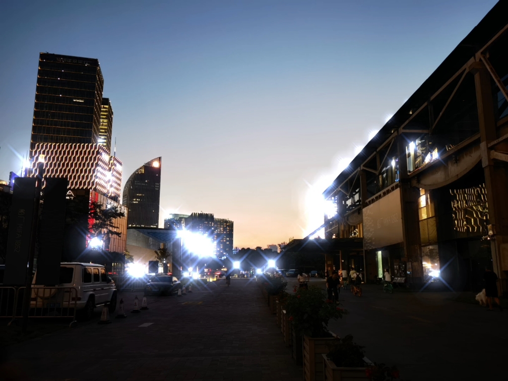 上海滨江大道夜景图片