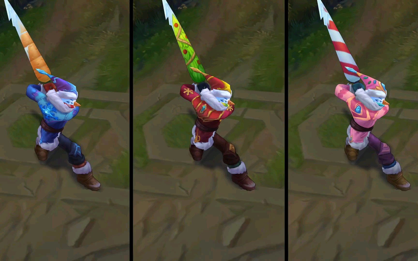 无极剑圣易大师冰雪节限定雪人炫彩皮肤预览