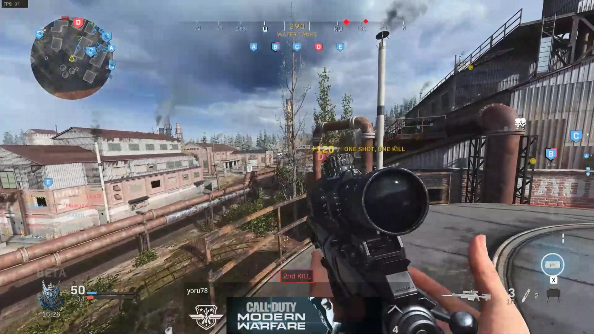 使命召唤16:现代战争——32v32战场模式还不错