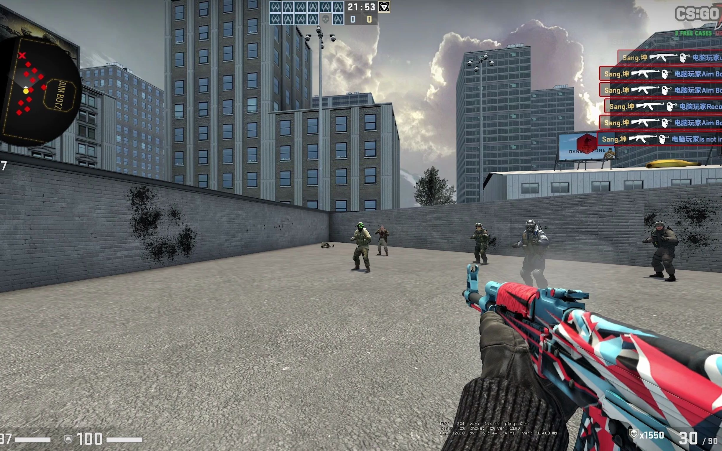 当官匹ak用2k分辨率玩csgo时