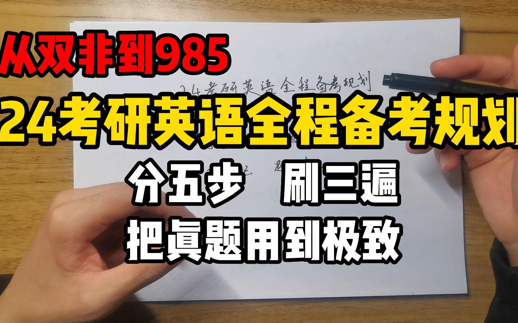 24考研英语全程备考规划|分五步刷三遍把真题用到极致哔哩哔哩bilibili