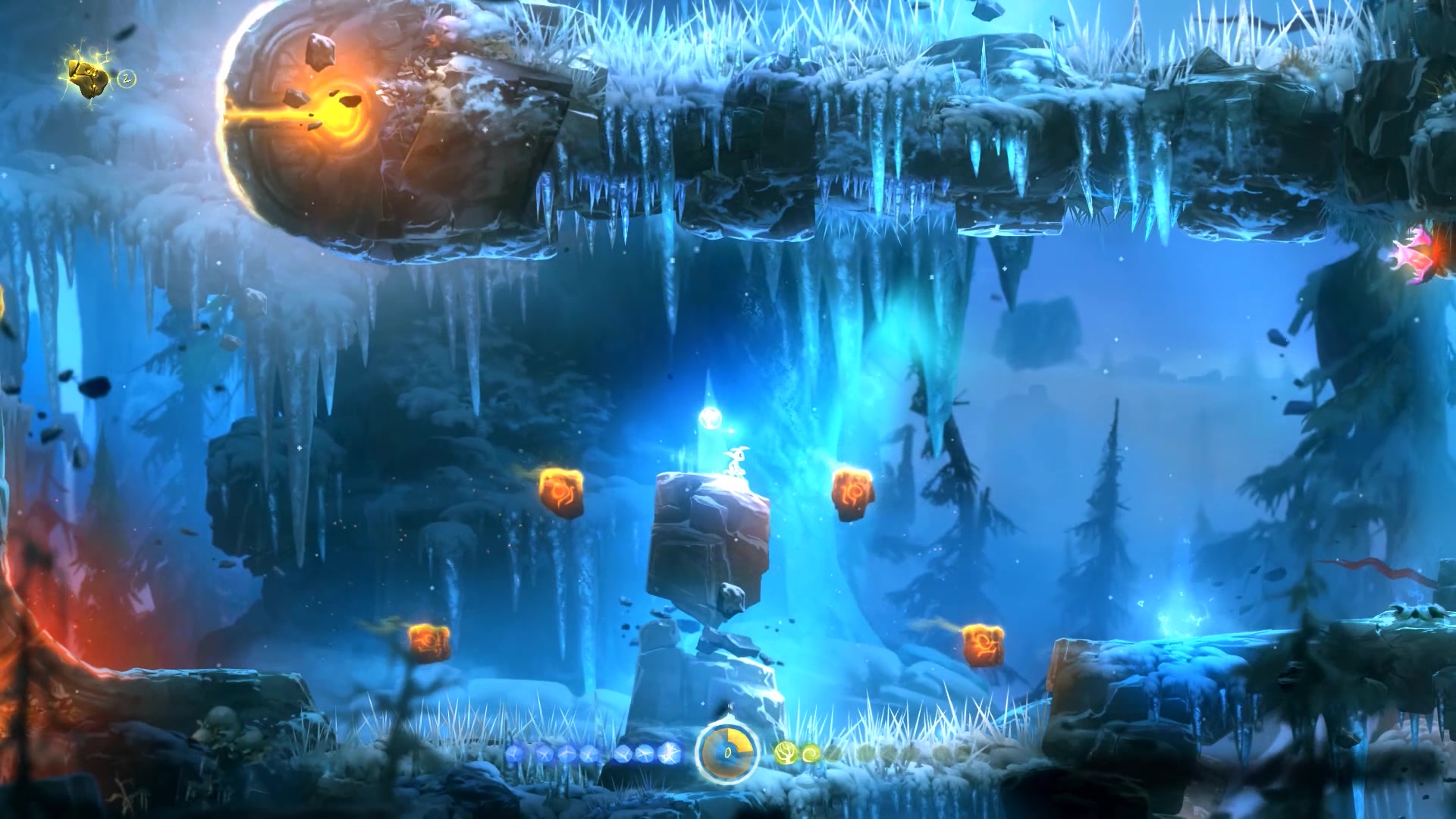 奥日与迷之森林新手教学及隐藏点第七章荒芜废墟