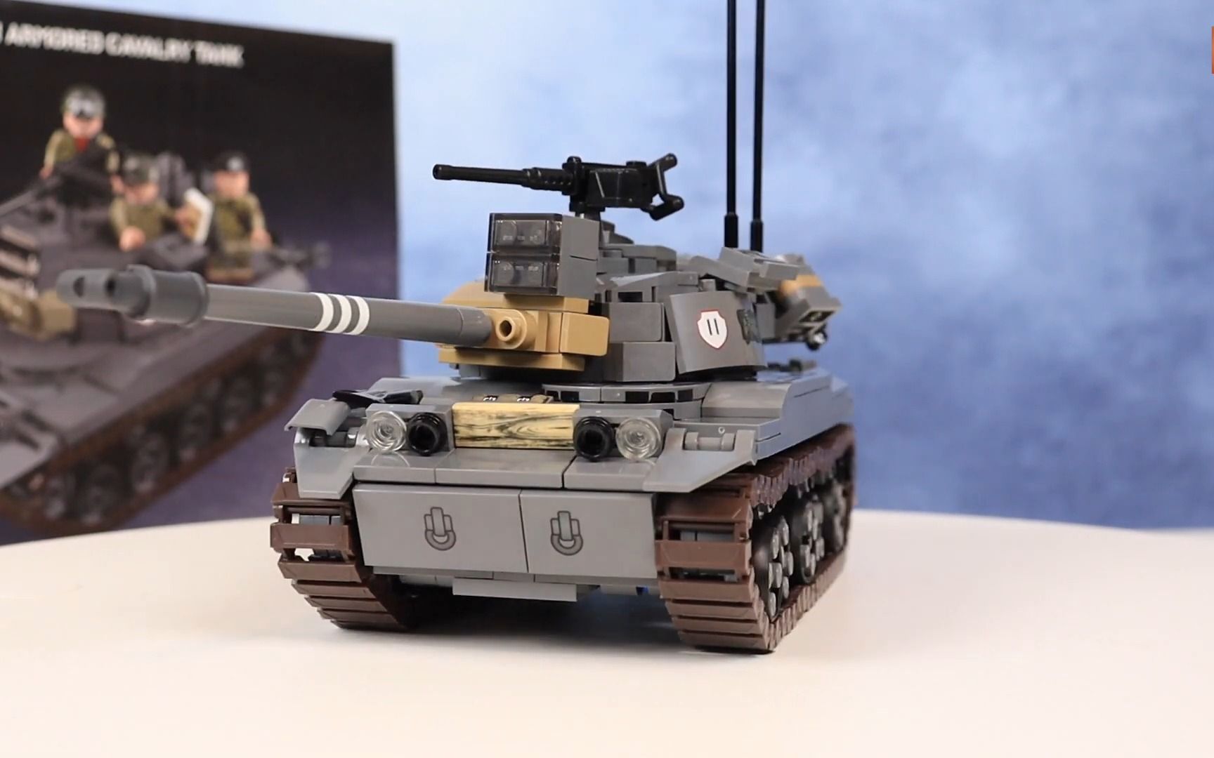 【乐高第三方】【moc】brickmania buldog vietnam war era tank