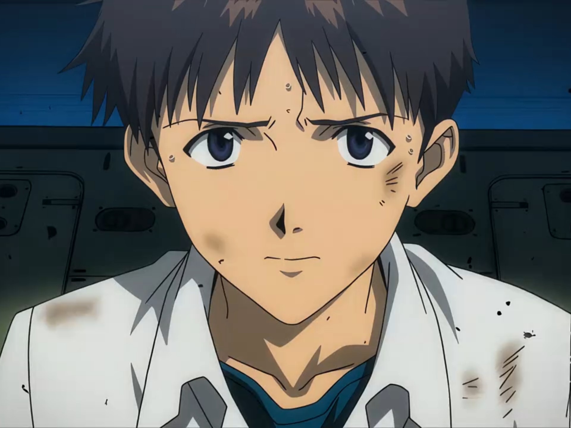 "请让我驾驶初号机吧 因为我是eva初号机驾驶员 碇真嗣"