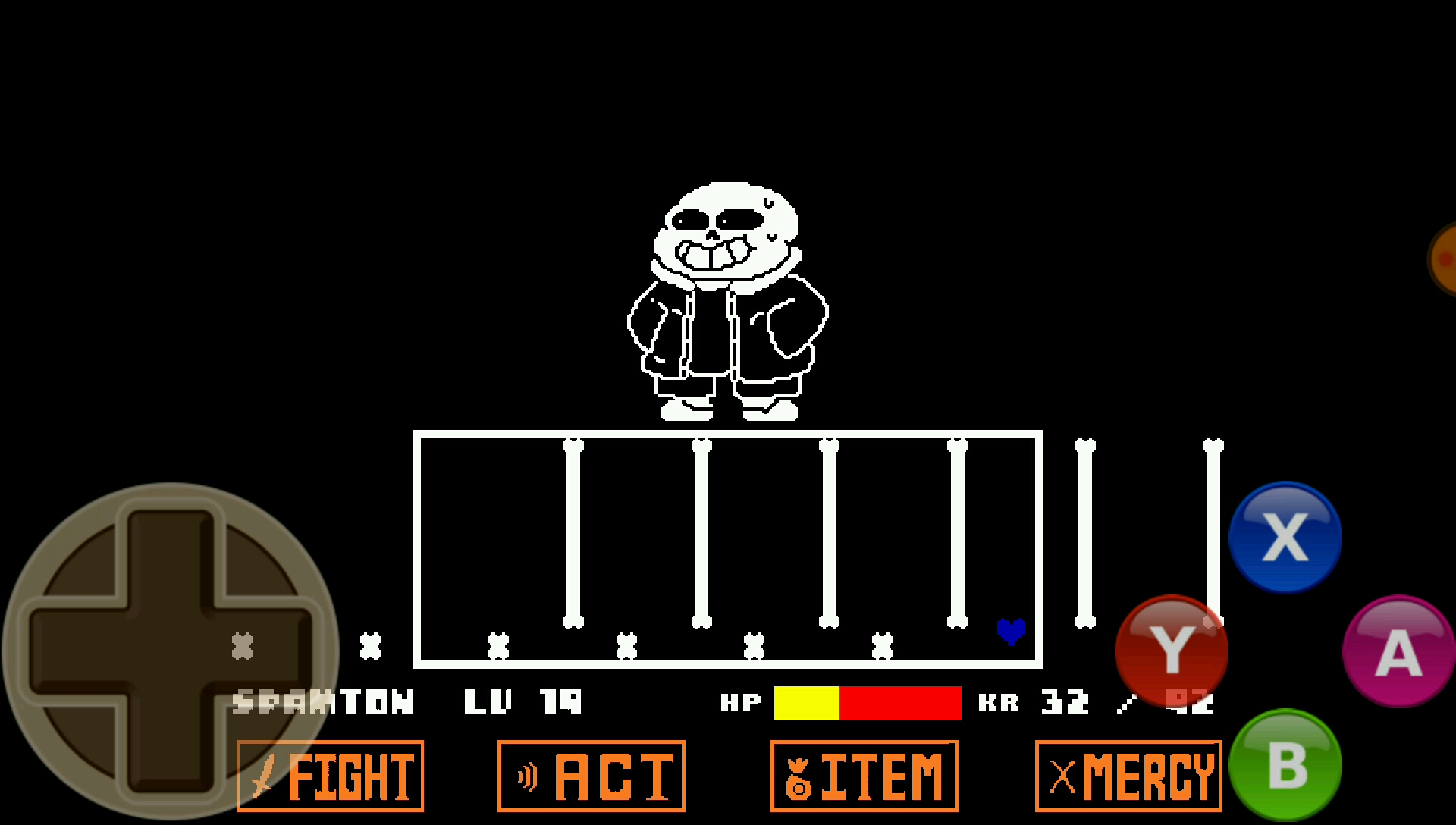 【underpants】sans战手机两药过,但是玩家是斯潘顿