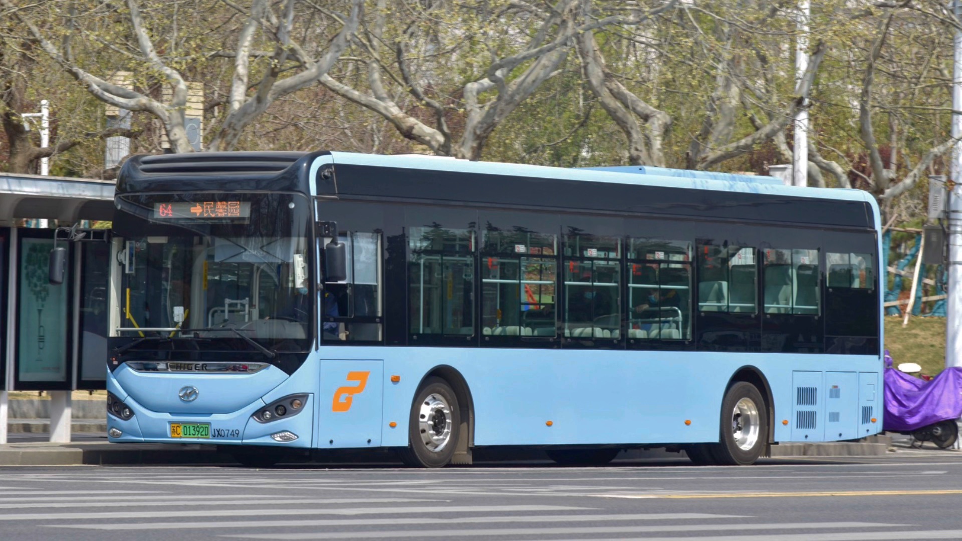 徐州公交64路海格蔚蓝klq6126gaevn1a运行实录(苏c00060d)