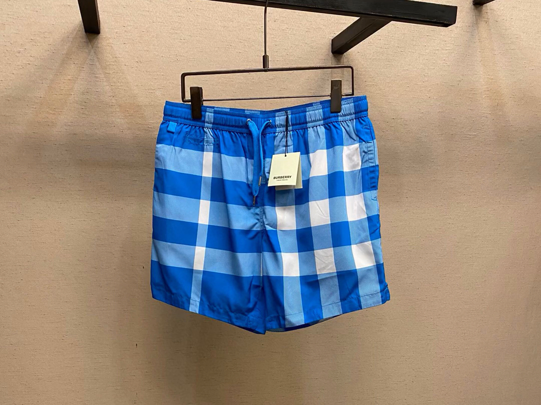 bbr巴宝莉高仿24 vintage格纹格子短裤 采用vintage复古格纹混纺面料