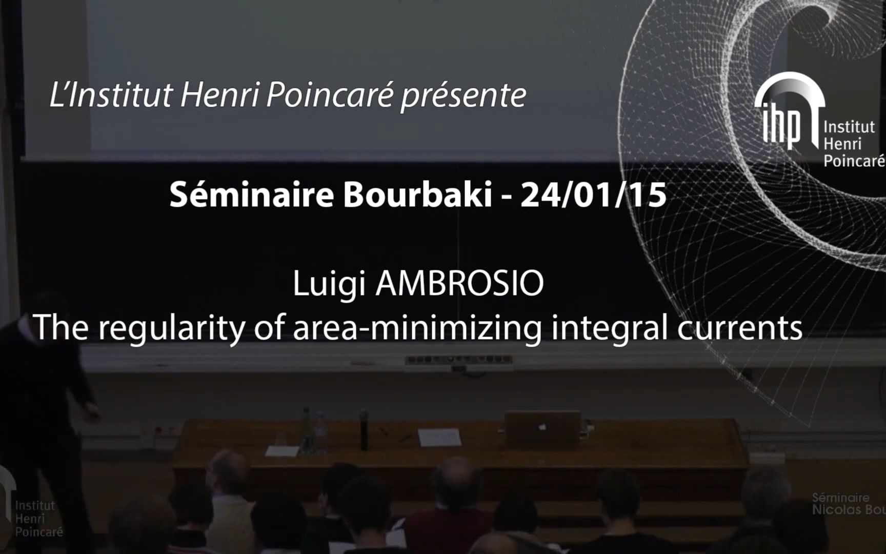 Luigi Ambrosio:The regularity theory of areaminimizing integral currents哔哩哔哩bilibili