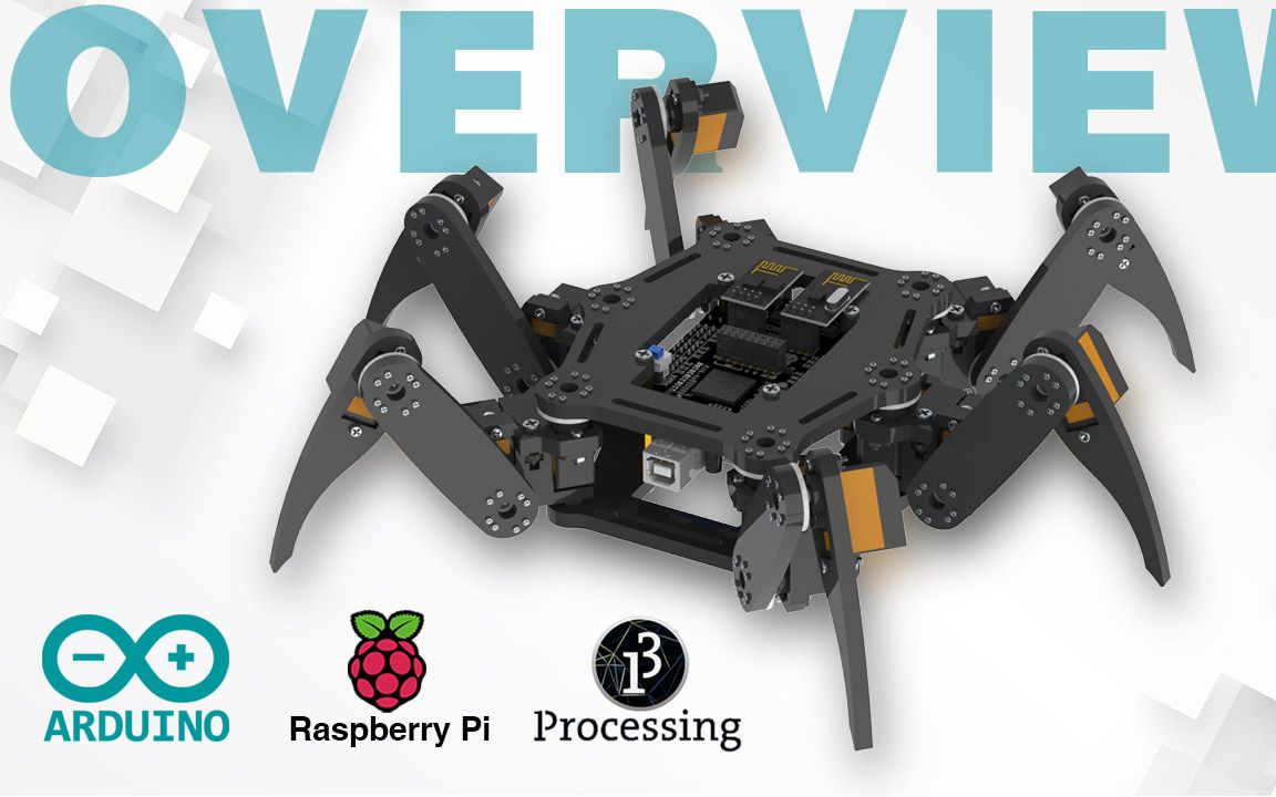 freenove六足机器人蜘蛛机器人带rf遥控器基于arduinomega