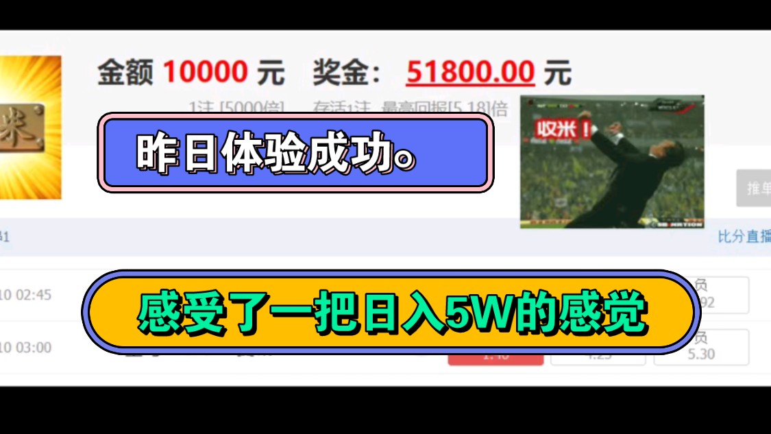 昨日体验成功.狠狠地感受了一把日入5万的感觉.今天继续冲击哔哩哔哩bilibili