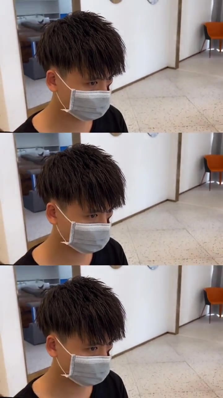 发型留给你们:中长碎盖,撩妹必备发型#烟花烫 #钢夹烫 #我的颜值3200