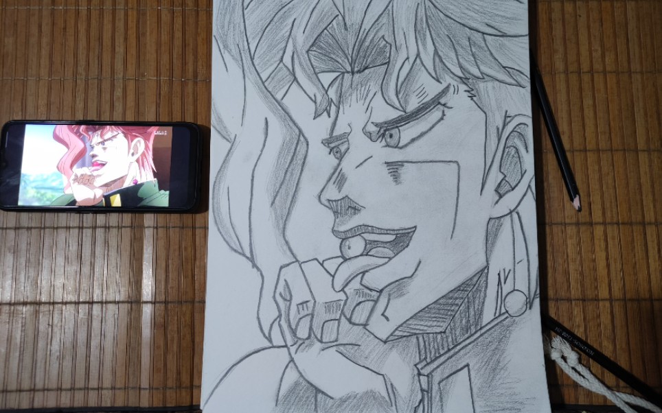 [jojo素描]卡q因(花京院)的名场面