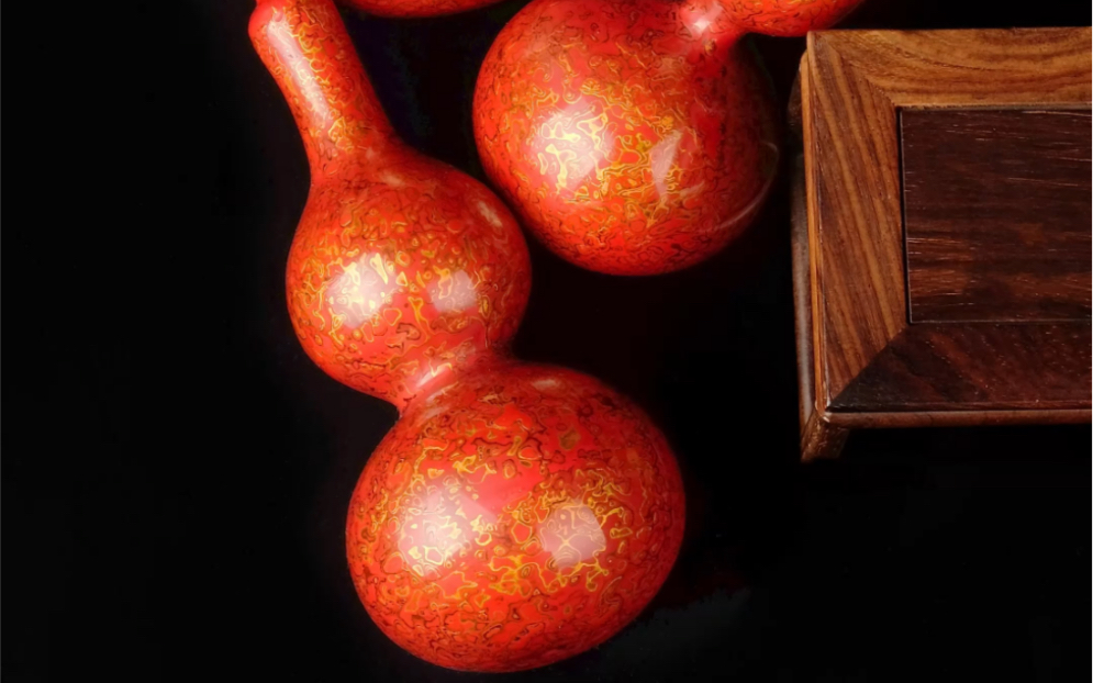 冬官大漆红色中号葫芦