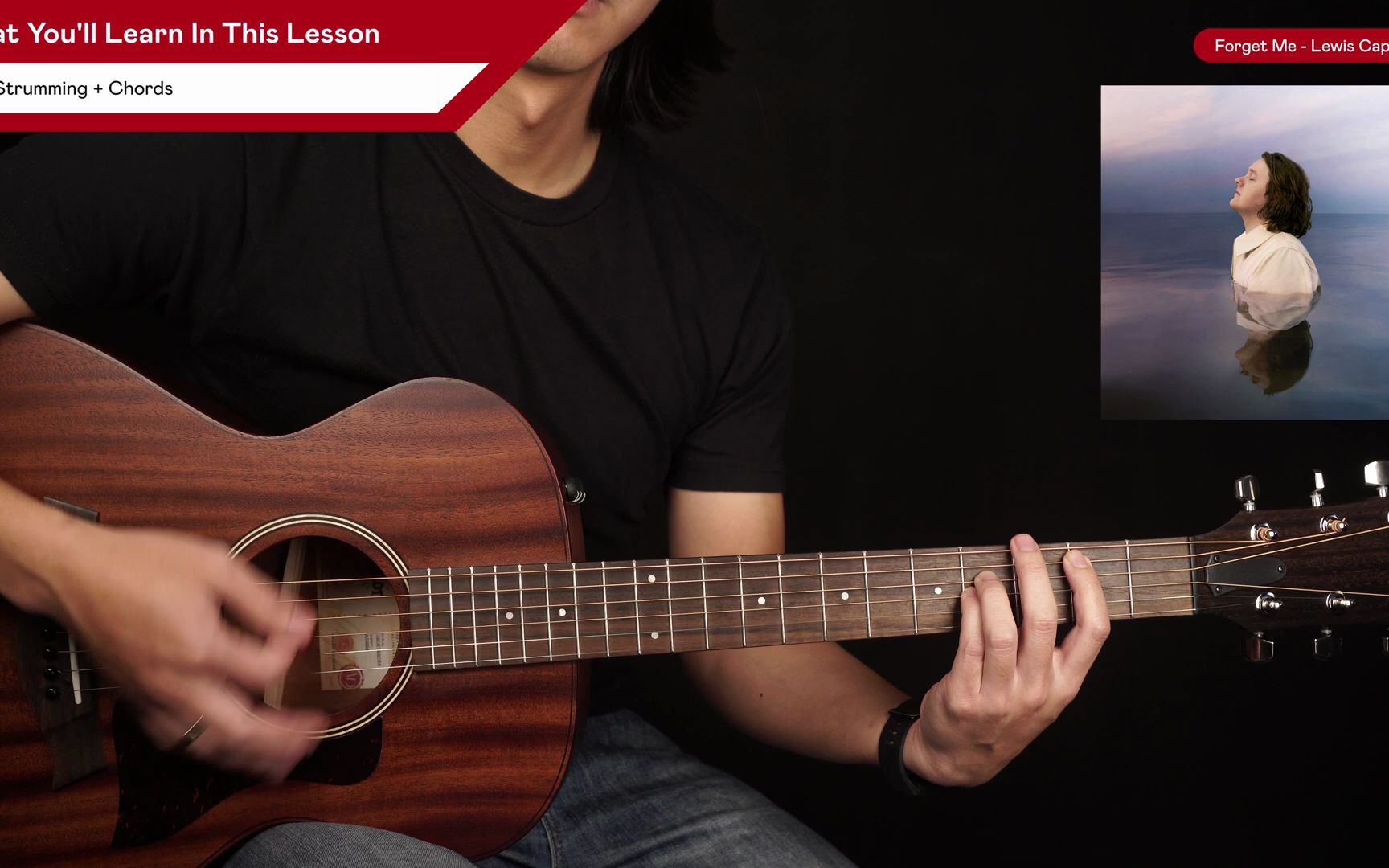 [图]Forget Me Guitar Tutorial Lewis Capaldi Guitar Lesson |Easy Chords + Strumming|