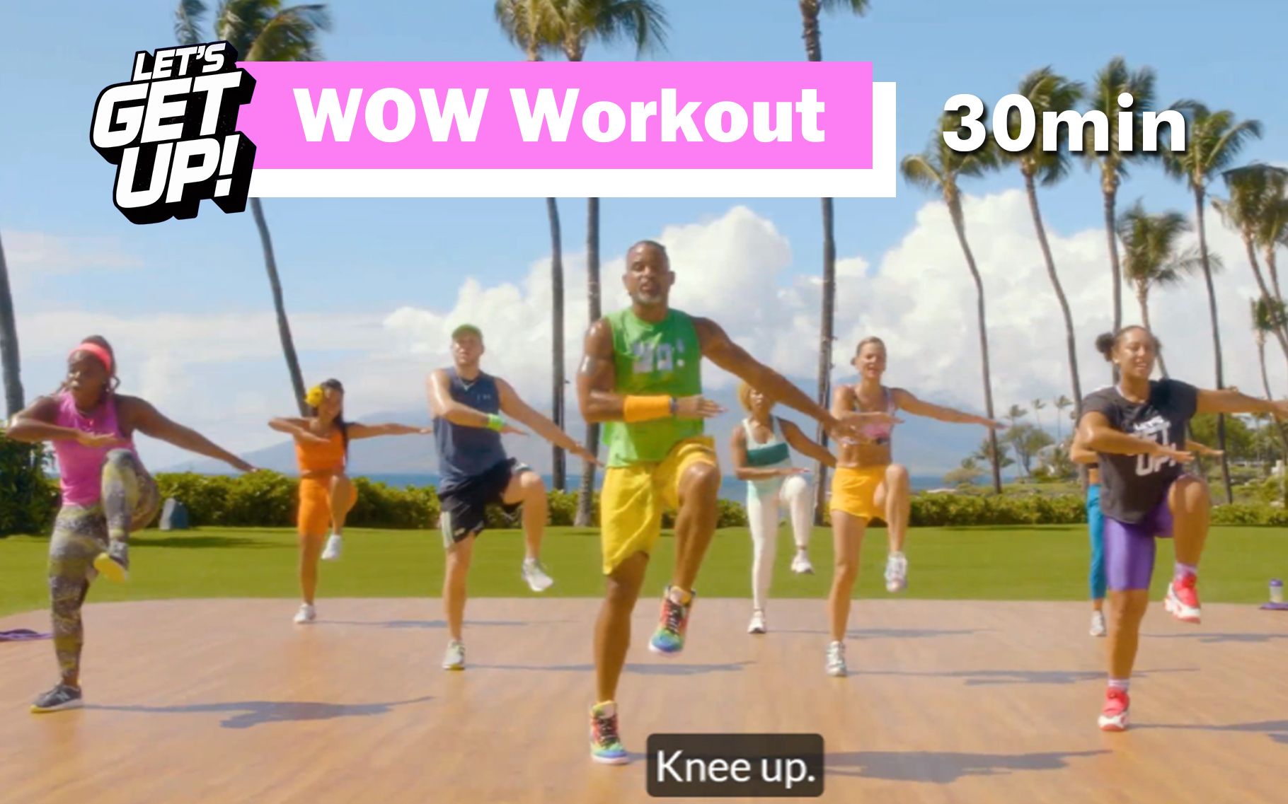 [图]Shaun T熊T-Let's Get Up! 有氧健身燃脂操 WOW Workout 30分钟欢乐减脂操【英文字幕】新手友好 大基数友好