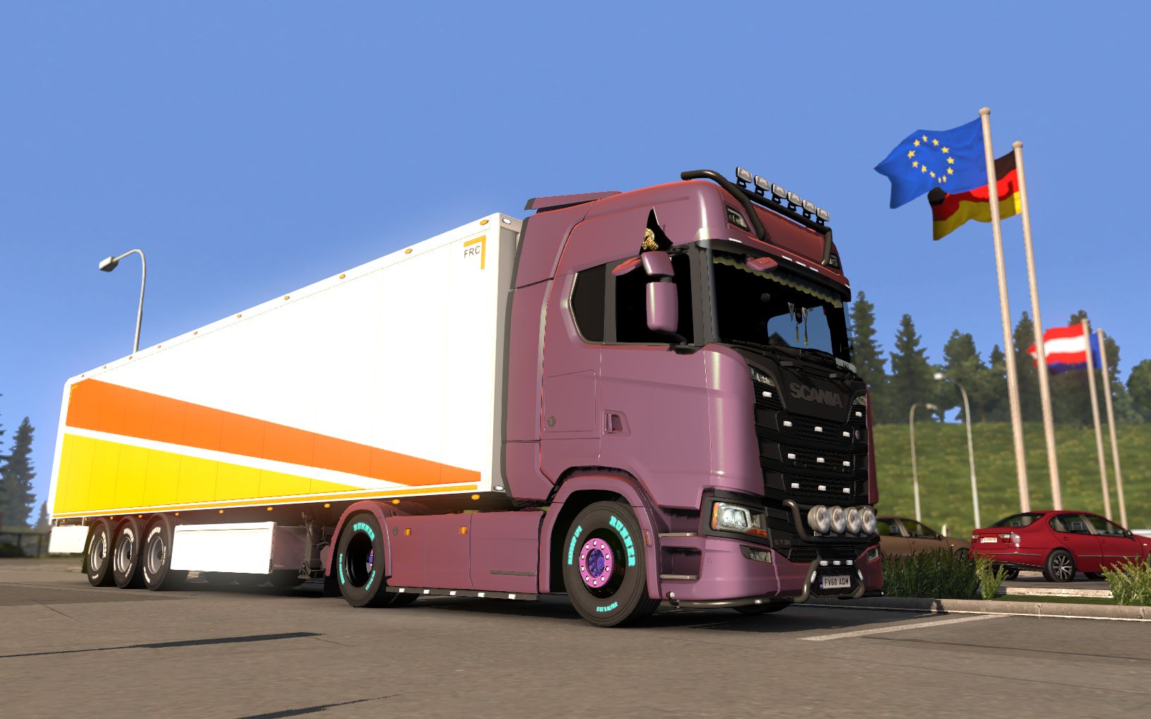 欧洲卡车模拟2飚车穿越德国竖屏测试