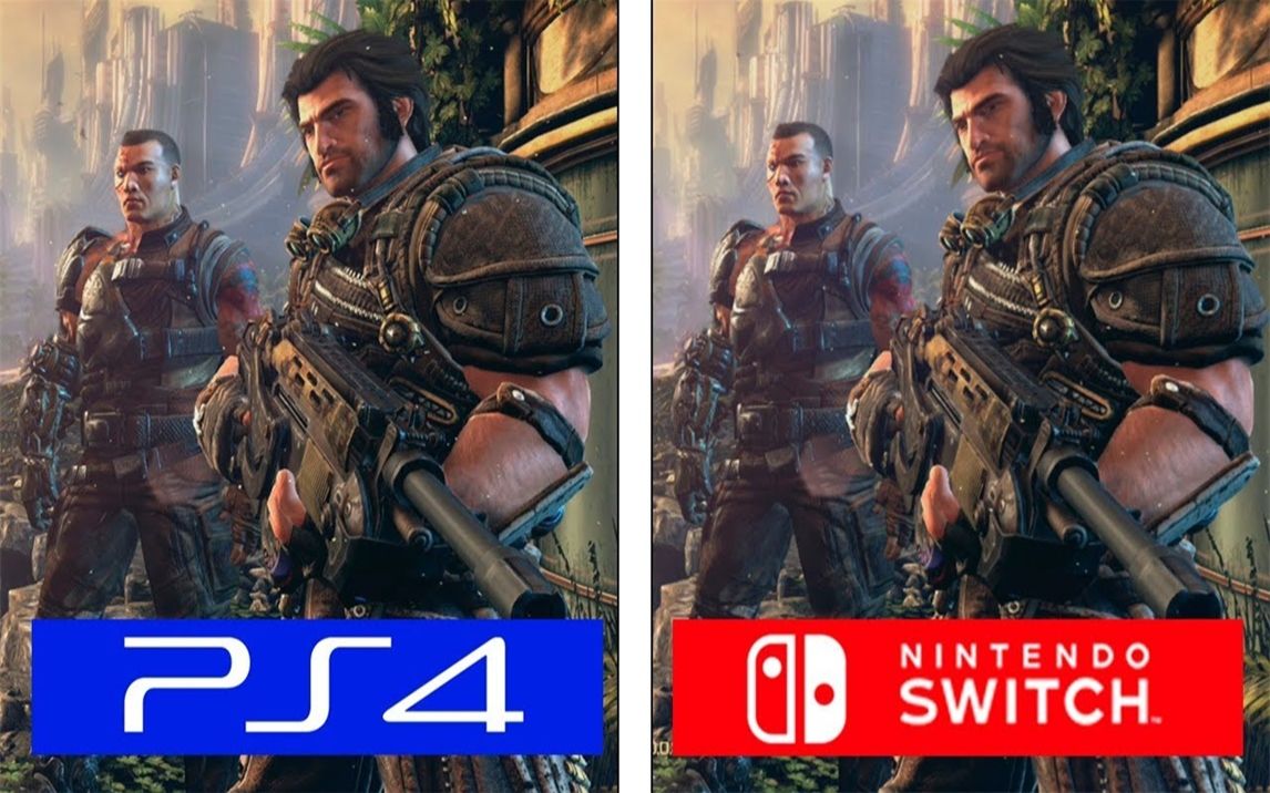 [图]《子弹风暴》 PS4 vs Switch 游戏画面对比+帧率测试对比 1080P 60帧视频