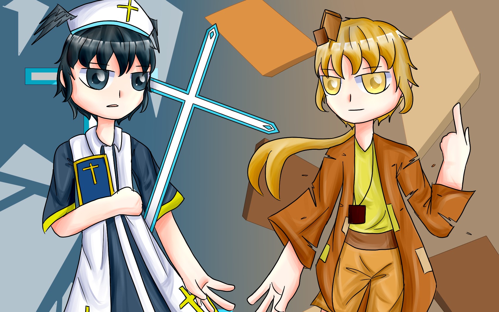 【板绘/跳舞的线】 大教堂x混沌