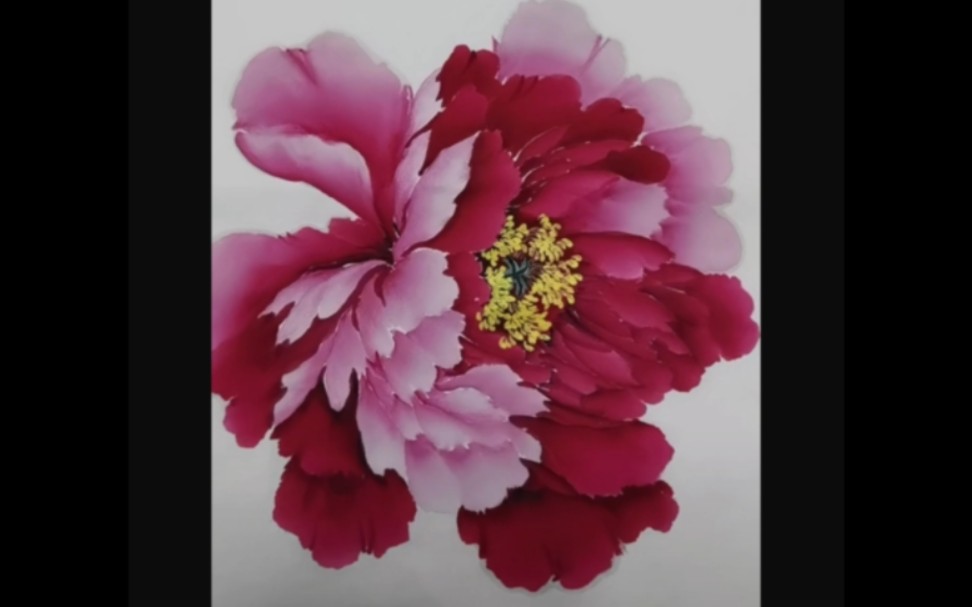 国画牡丹 二乔牡丹画法教学