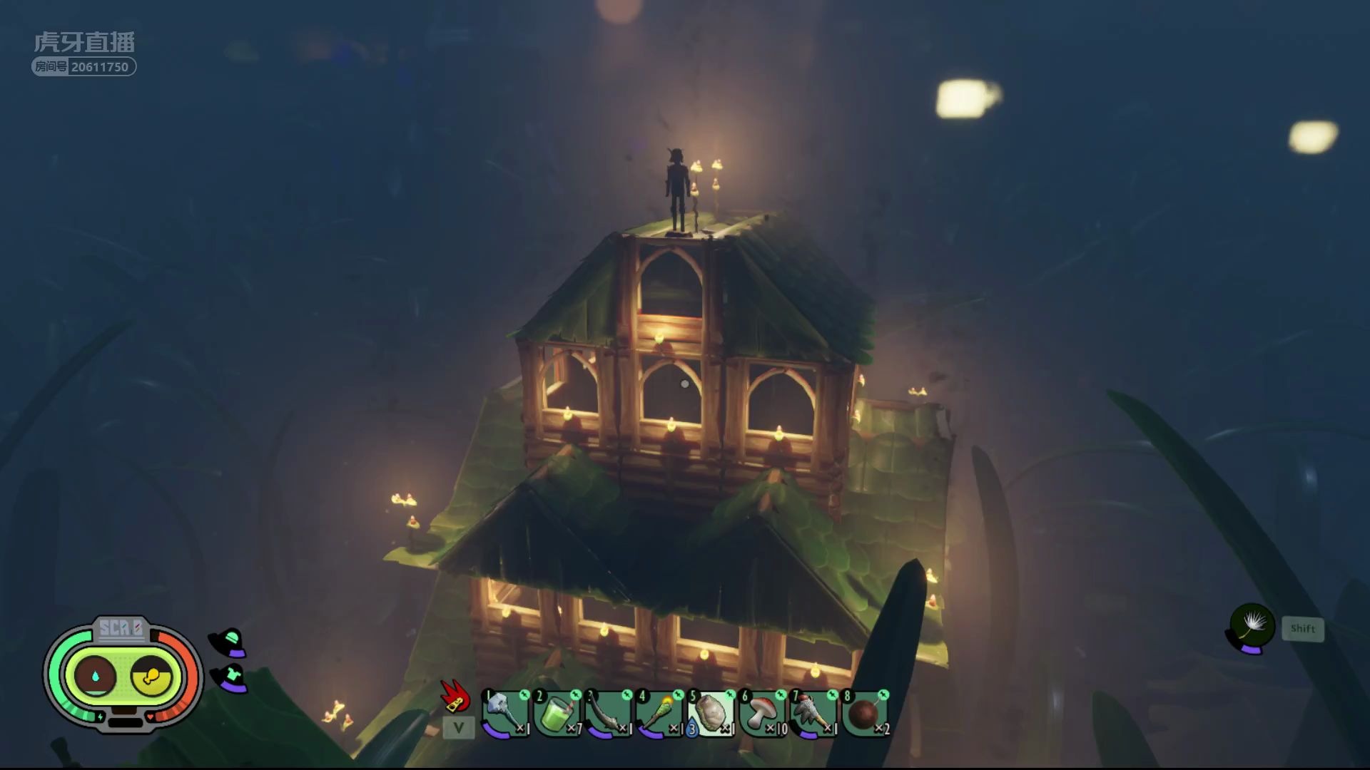 【禁闭求生】灯火绚烂林中小屋展示【grounded】