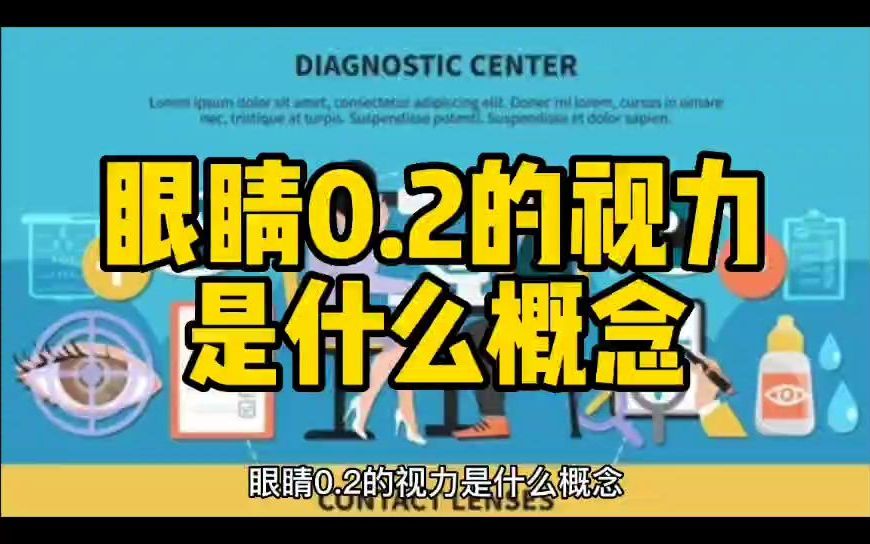 眼睛0.2的视力是什么概念哔哩哔哩bilibili