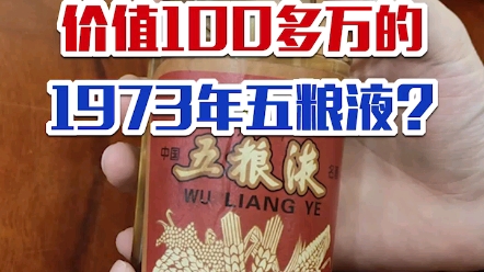 徒弟准备了一瓶价值“100多万“的1973年五粮液,来孝敬师父,结果……哔哩哔哩bilibili