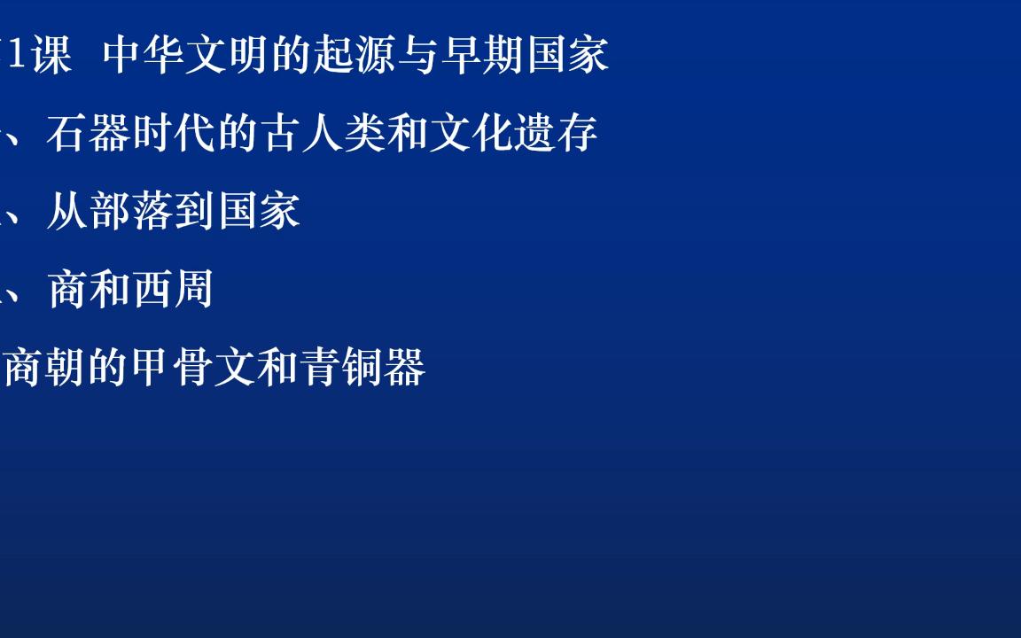 [图]【中国通史 】中华文明的起源与早期国家（下）在国家建设上艰辛求索的夏商西周