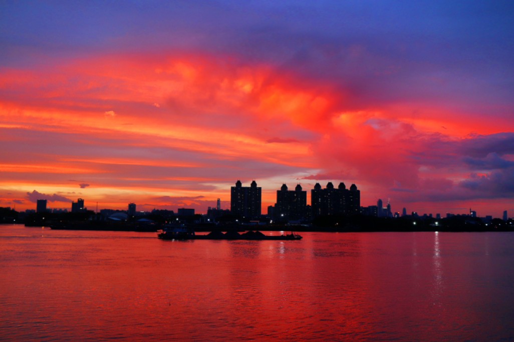 7.21广州世纪晚霞,等到了这浪漫时刻!