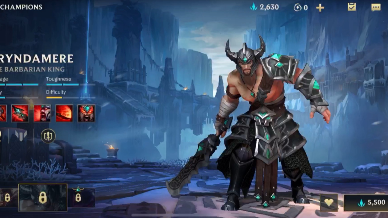 【英雄联盟手游】蛮王皮肤特写