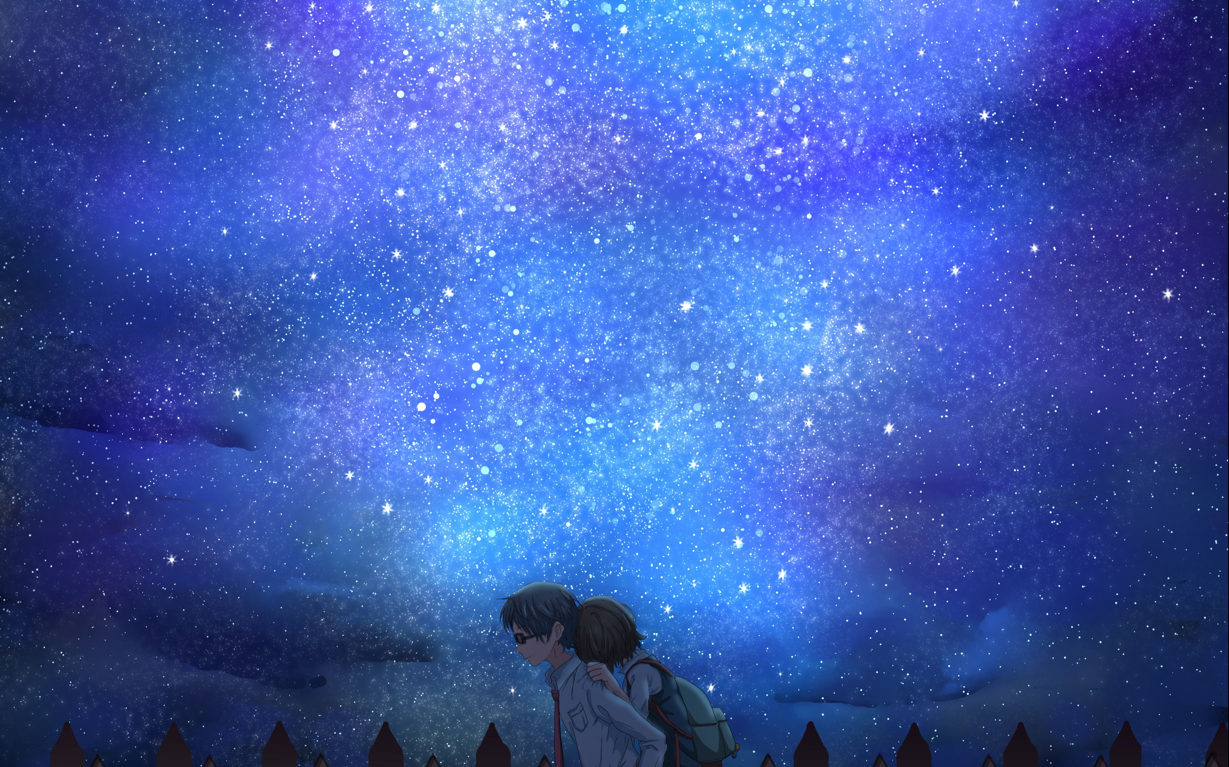 【板绘】四月是你的谎言 璀璨星空