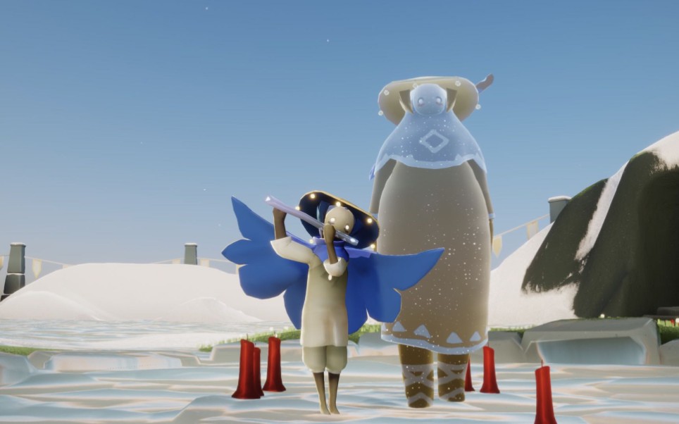 【sky光遇】【国服】12月31号复刻斗笠/长笛/笑眸面具/好友树击掌动作