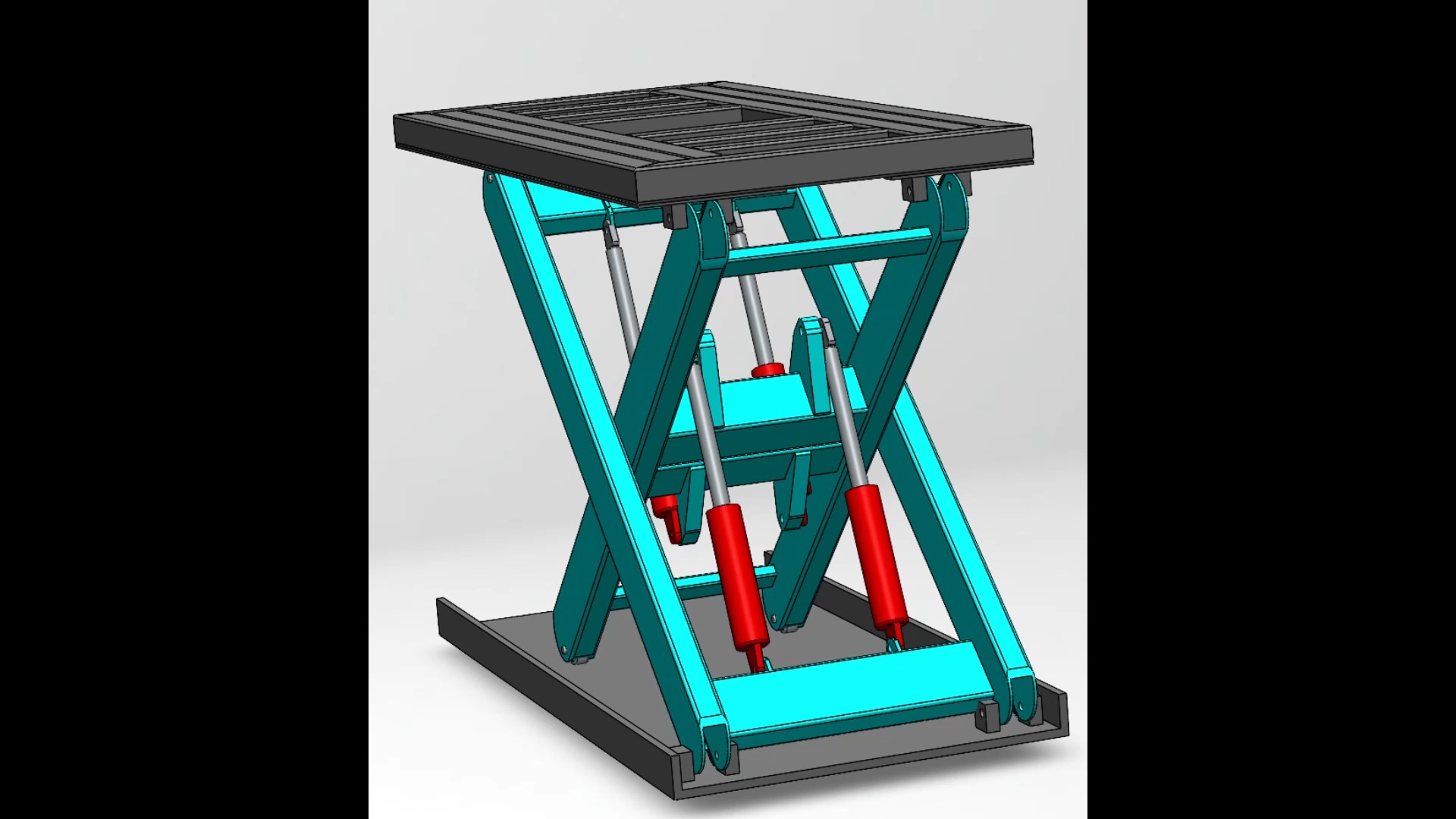 液压升降平台三维模型设计图solidworks