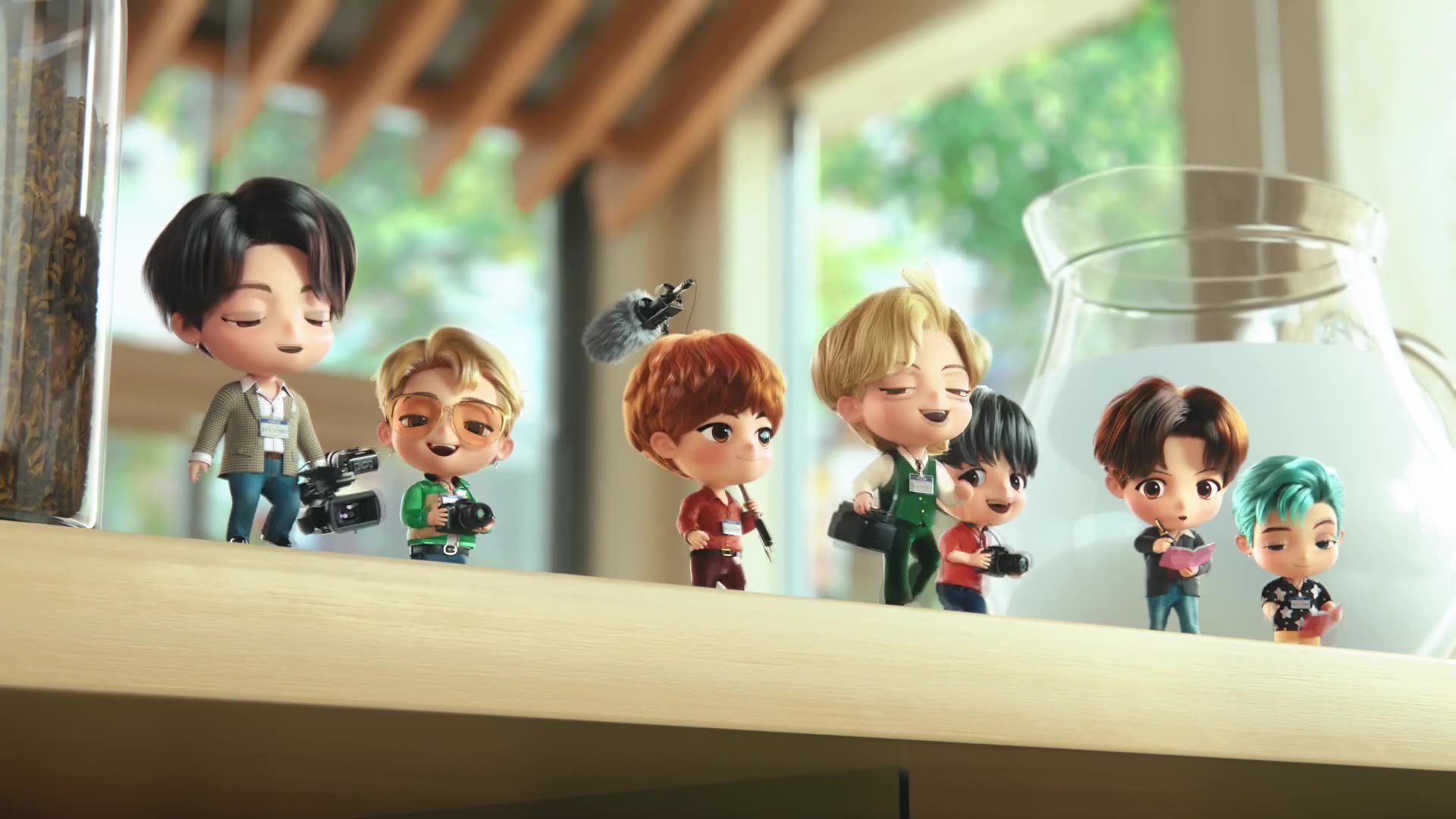 bts的角色·tinytan成为可爱的记者!