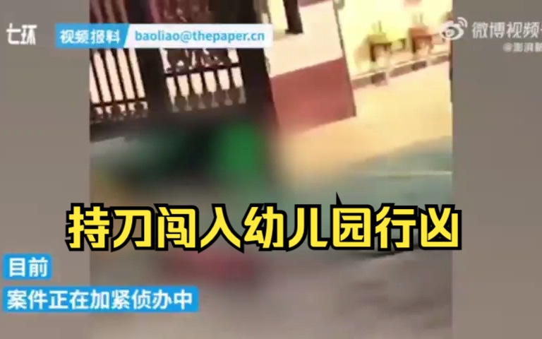 广东一幼儿园发起故意伤害案致6死1伤哔哩哔哩bilibili