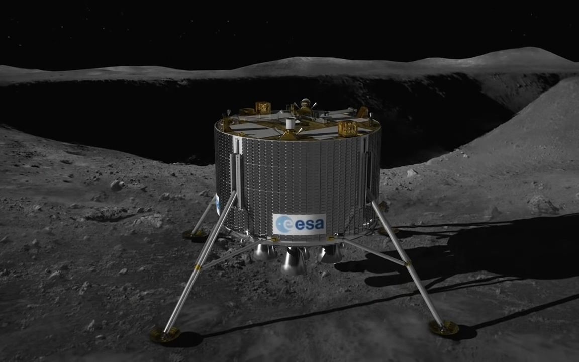 月球着陆器登陆月球