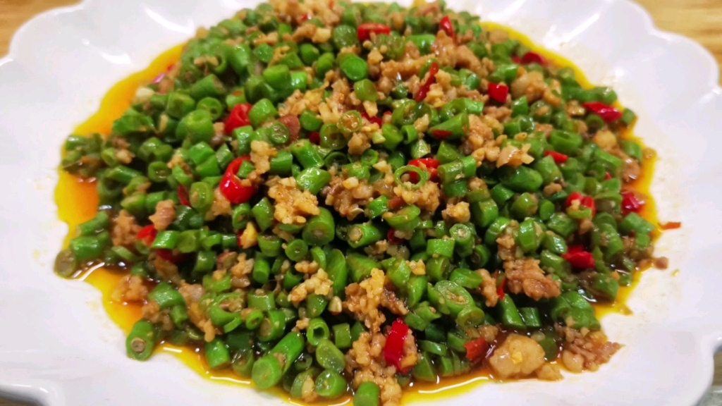 肉末豇豆怎么做嫩滑鲜香?