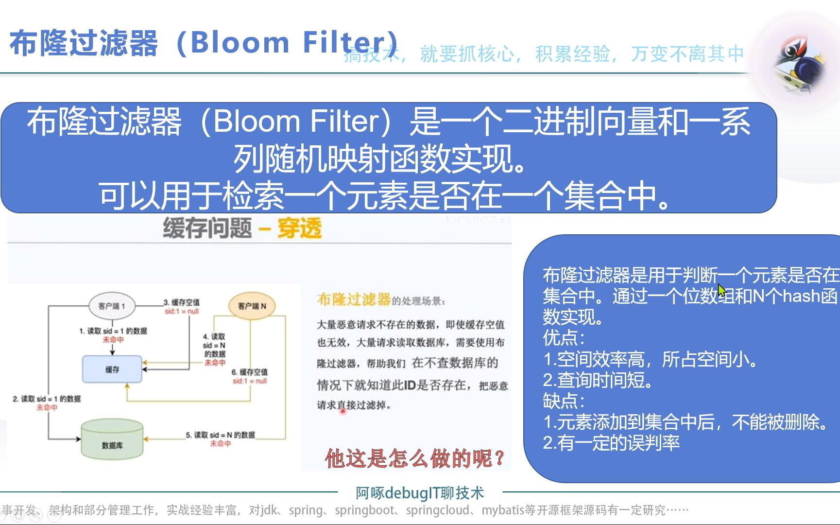 布隆过滤器的原理,及Redission分布式布隆过滤器,与google布隆过滤器的应用场景哔哩哔哩bilibili