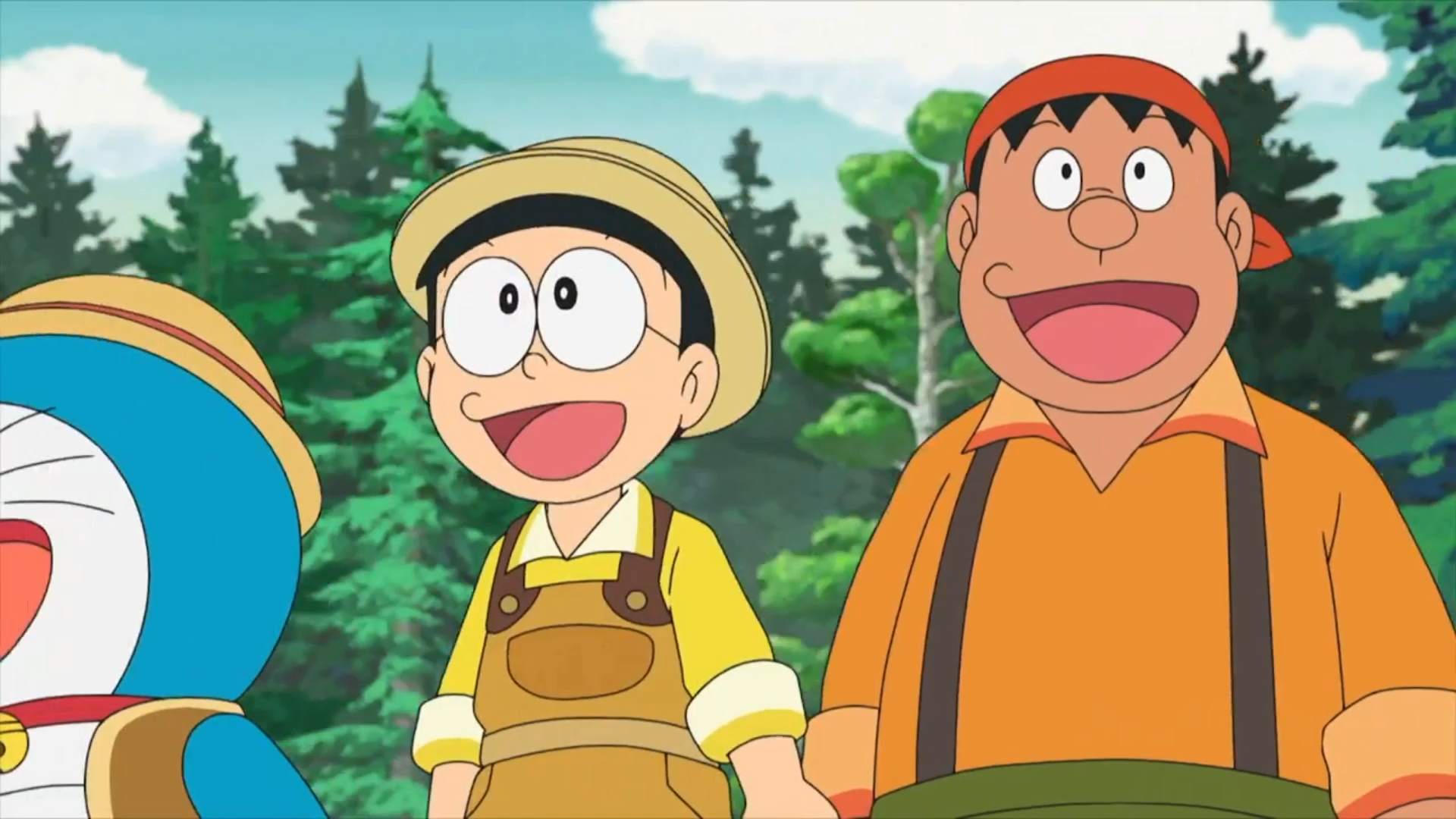 大雄一行人远离纷扰,去别的星球探险生活