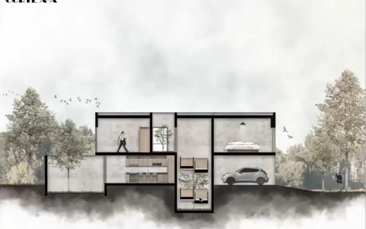 国外大神 建筑剖面图教程 立面剖面 ps后期制作 photoshop