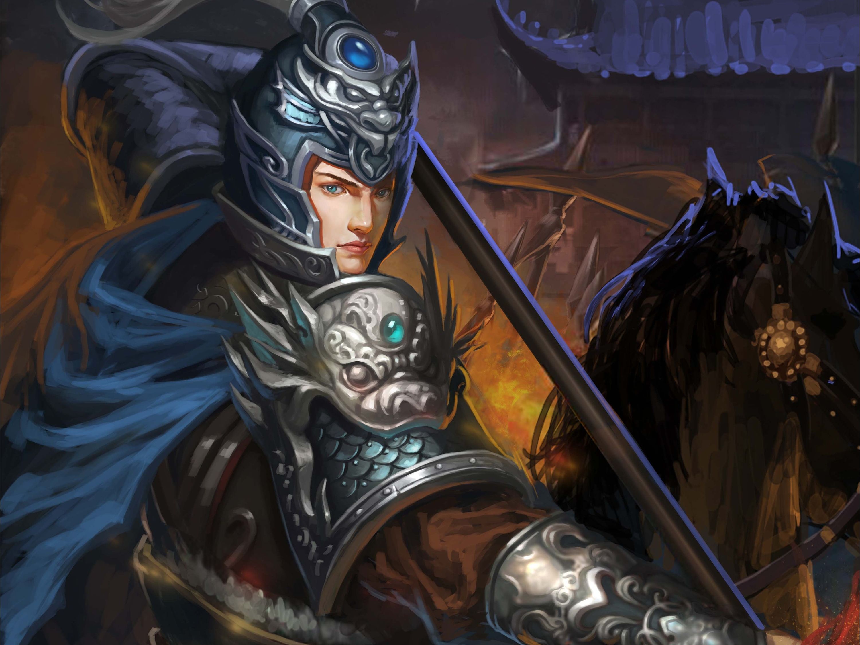 八面威风杀气飘 勤王保驾显功劳