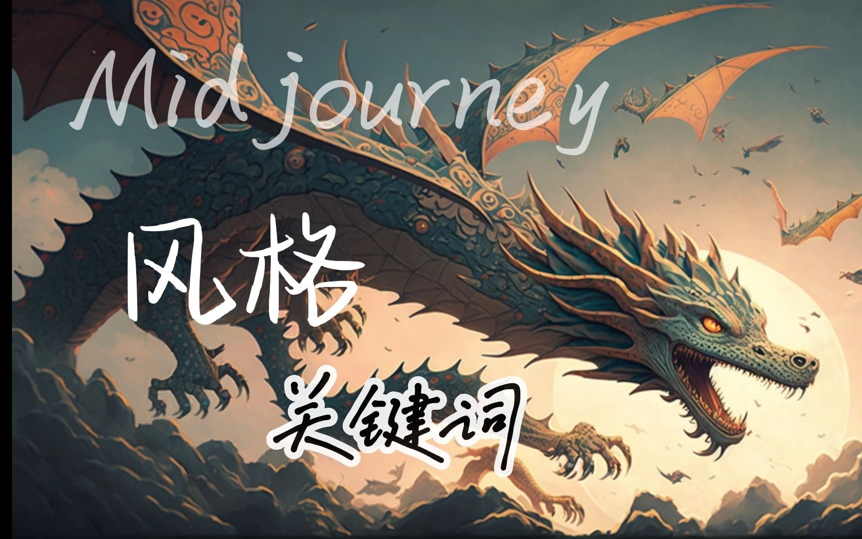 MIdjourney风格关键词,搭配图片思路清晰~哔哩哔哩bilibili