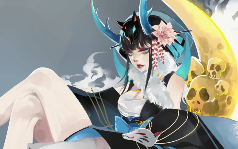 [决战平安京]阎魔登录界面超清无水印