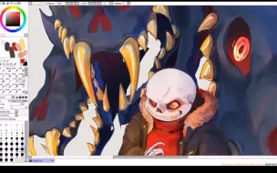 Download Video: 【UT速绘】Underfell Sans-画师mnstrcndy（Speedpaint）