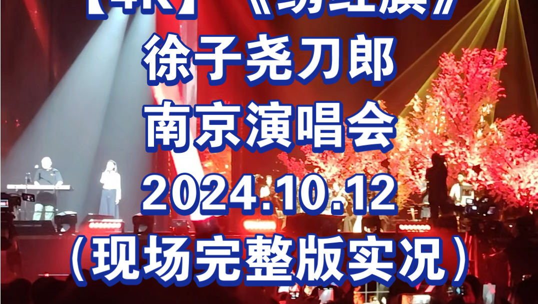 【4K】《绣红旗》徐子尧刀郎南京演唱会2024.10.12(现场完整版实况)哔哩哔哩bilibili