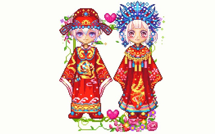 【皮卡堂】日常《中式婚礼》