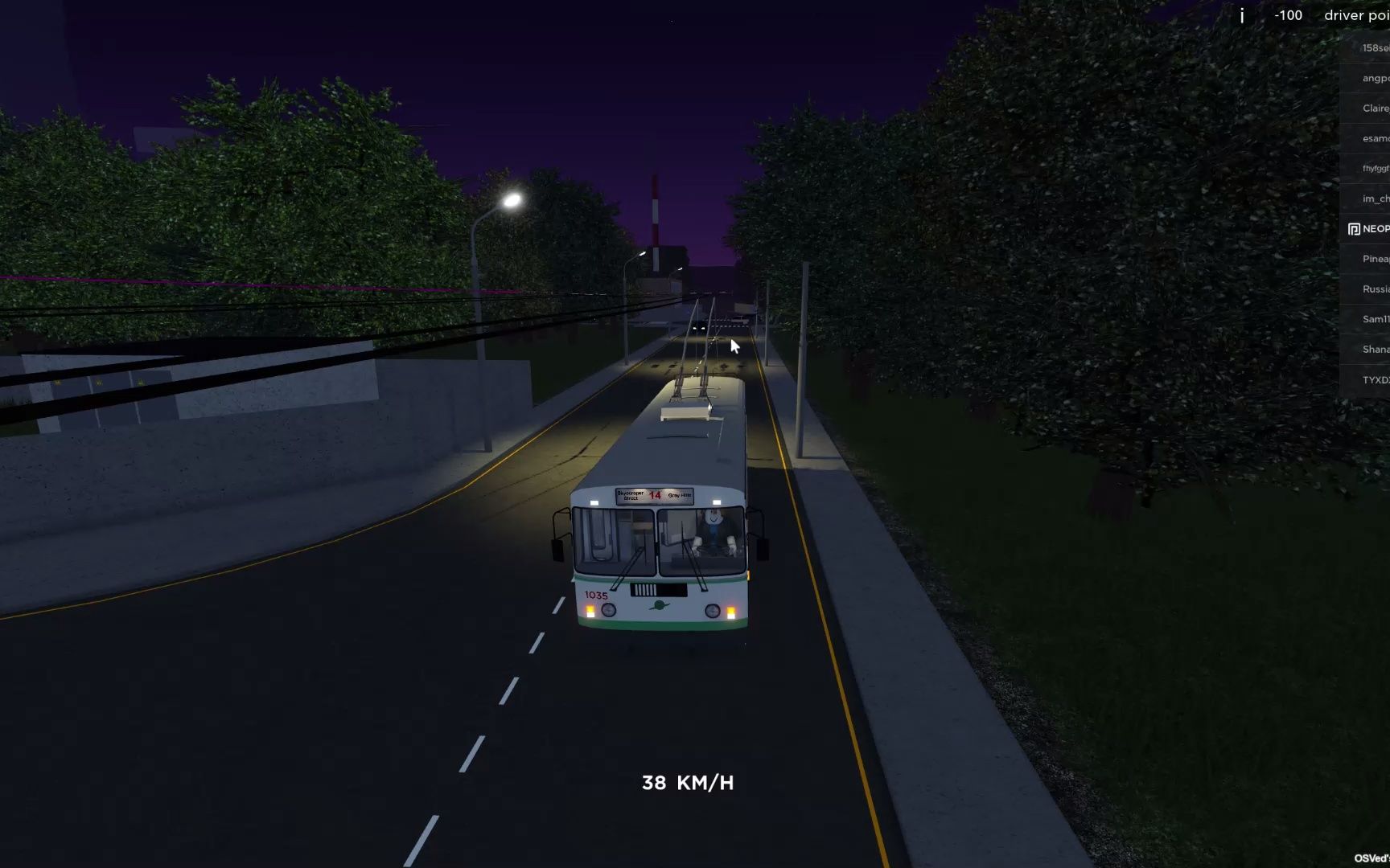 oneskyved s trp 无轨电车模拟整活 倒车跑一圈14_单机游戏热门视频