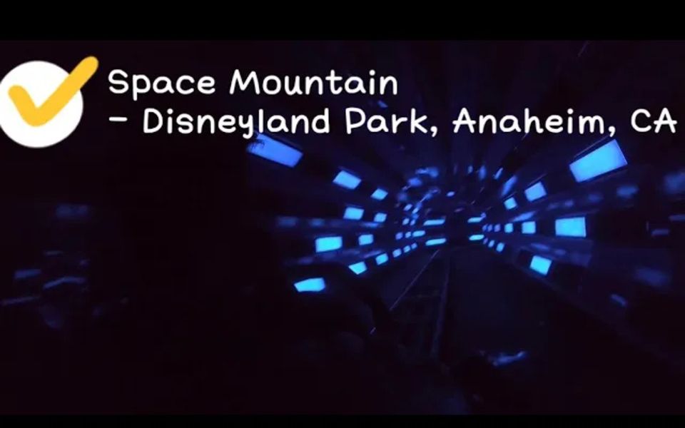 美国加州迪士尼乐园 Space Mountain  Disneyland Park, Anaheim, CA 2021年8月哔哩哔哩bilibili